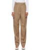Róhe Róhe Tan Daria Single Pleat Straight Leg Trousers - 1