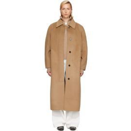 Róhe Róhe Tan Double-Faced Wool Padded Coat