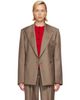 Róhe Róhe Taupe Hourglass Shaped Blazer - 1