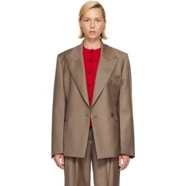 Róhe Róhe Taupe Hourglass Shaped Blazer