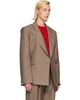 Róhe Róhe Taupe Hourglass Shaped Blazer - 2