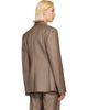 Róhe Róhe Taupe Hourglass Shaped Blazer - 3