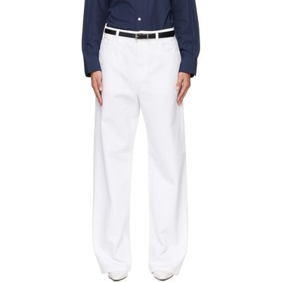 Róhe Róhe White Bruun Signature Baggy Jeans