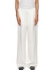Róhe Róhe White Relaxed Fit Satin Trousers - 1