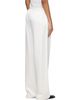 Róhe Róhe White Relaxed Fit Satin Trousers - 3