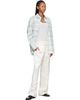 Róhe Róhe White Relaxed Fit Satin Trousers - 4