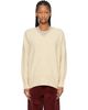 Róhe Róhe Yellow Classic V-Neck Sweater - 1