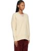 Róhe Róhe Yellow Classic V-Neck Sweater - 2