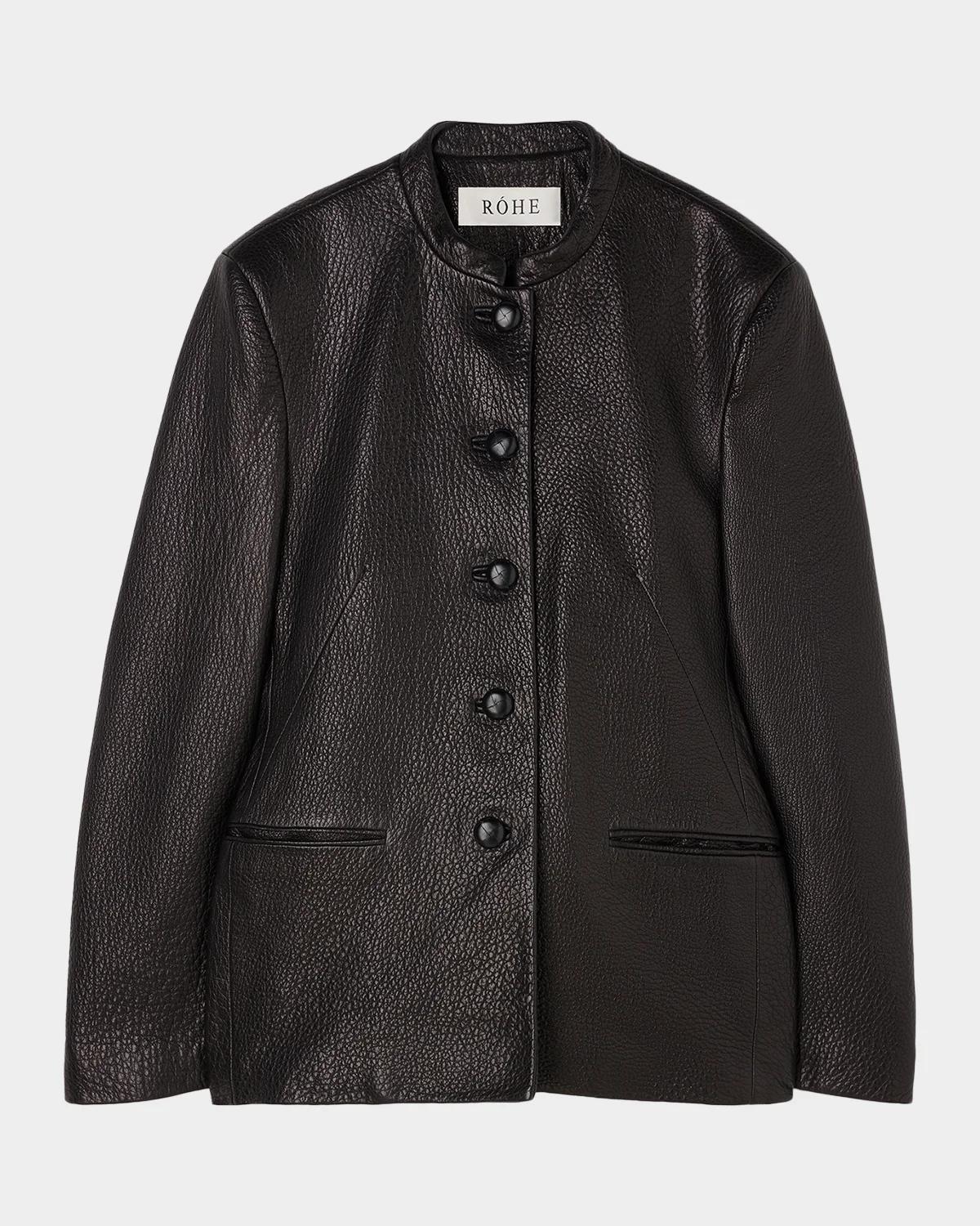 Róhe Shaped Grain Leather Jacket