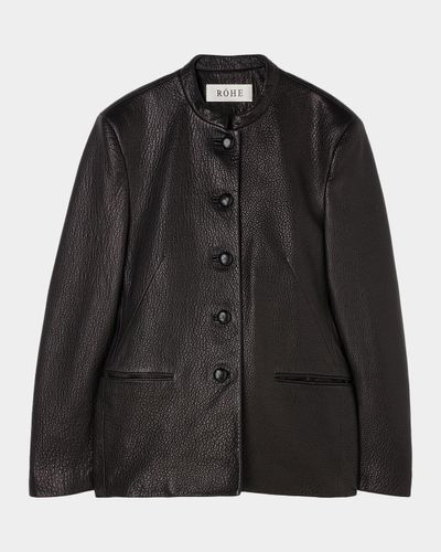 Róhe Shaped Grain Leather Jacket