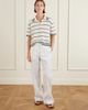 RÓHE Striped cotton-blend terry polo shirt - 2