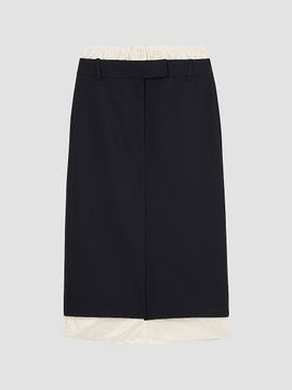 Róhe Women's Boxer Detail Virgin Wool-Mohair Midi Skirt