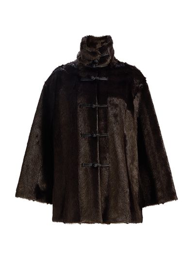 Róhe Women's Toggle Faux-Fur Short Coat