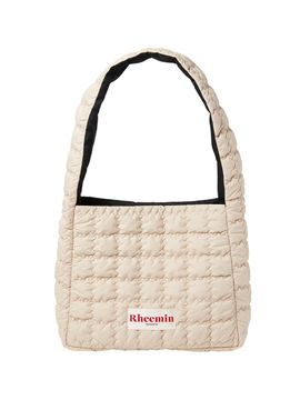 RHEEMIN Biscuit Quilted Big Nugget Tote Bag - Beige