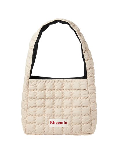 RHEEMIN Biscuit Quilted Big Nugget Tote Bag - Beige