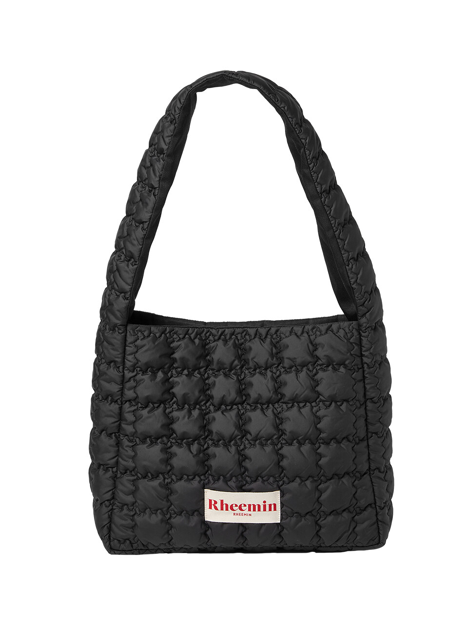 RHEEMIN Biscuit Quilted Big Nugget Tote Bag - Black