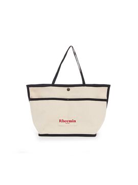 RHEEMIN Daily canvas TOTE bag - BLACK