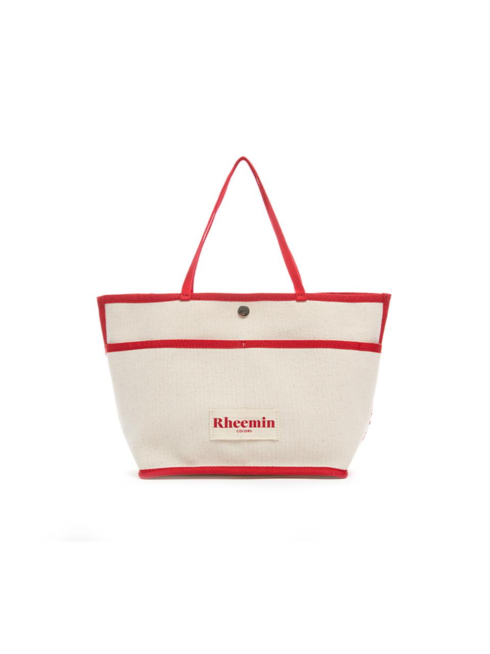 RHEEMIN Daily canvas TOTE bag - RED