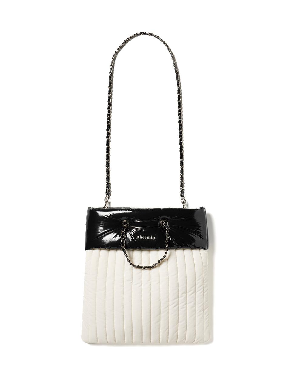 RHEEMIN New Flat square chain - BEIGE & BLACK