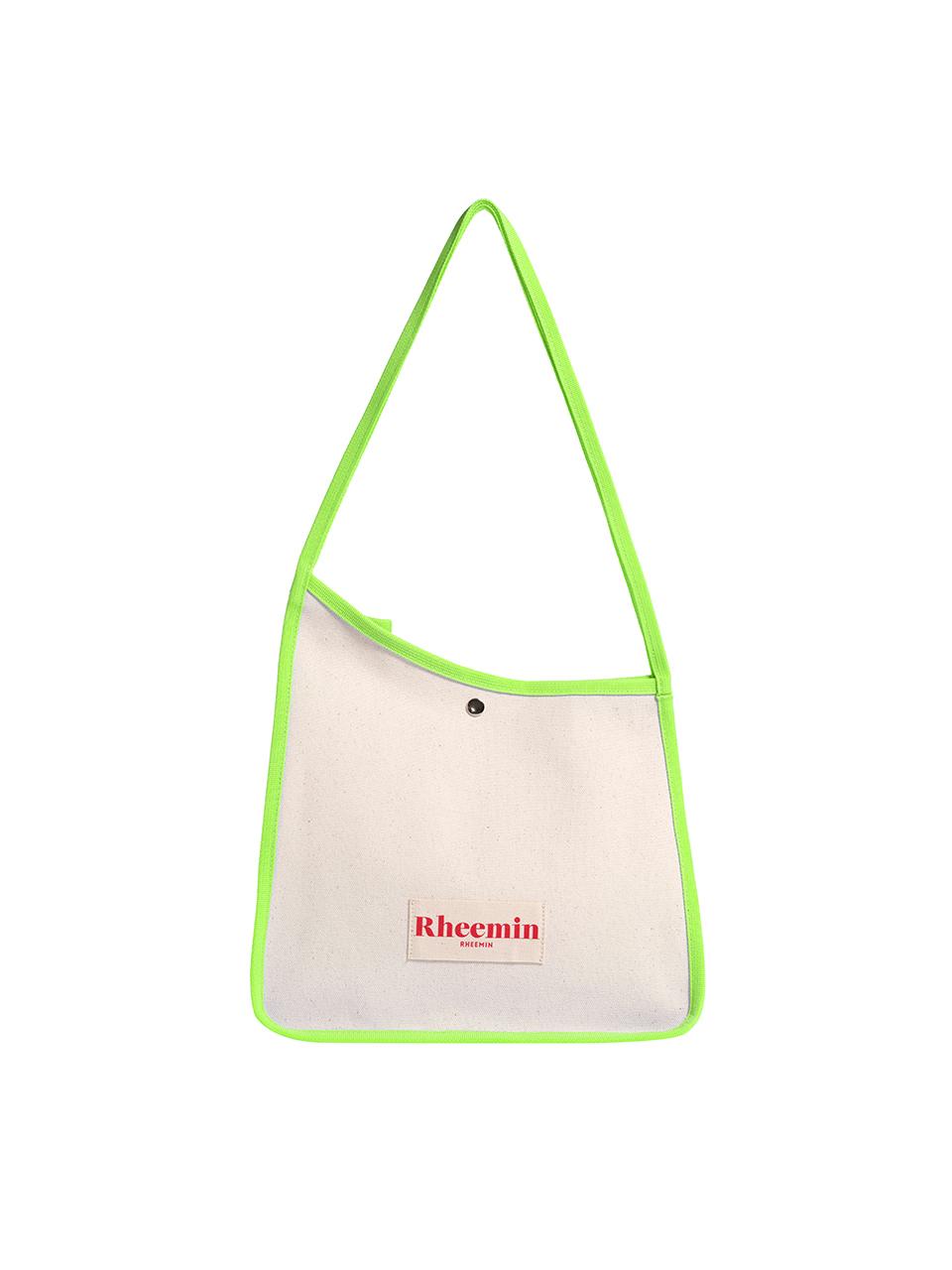 RHEEMIN SLASH CANVAS MEDIUM (medium) - NEON GREEN