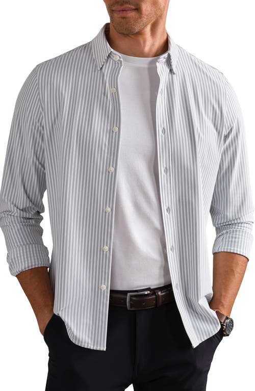 Rhone Rhone Commuter Slim Fit Striped Performance Shirt
