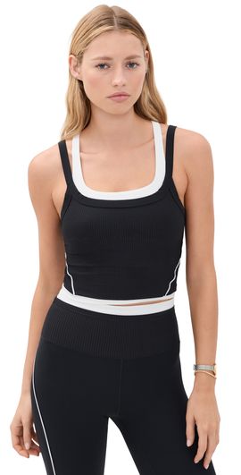 Rhone Rhone Doubletake Layer Bra Pure Black