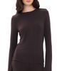 Rhone Rhone Featherweight Rib Long Sleeve Tee Dark Espresso - 1