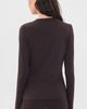 Rhone Rhone Featherweight Rib Long Sleeve Tee Dark Espresso - 4