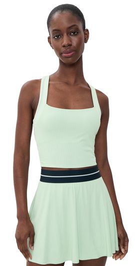 Rhone Rhone Lightspeed Court Longline Bra Cool Mint