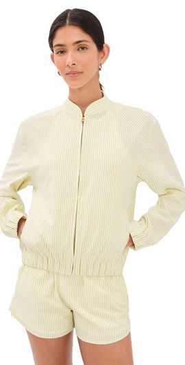 Rhone Rhone Saltair Jacket Citron Seersucker