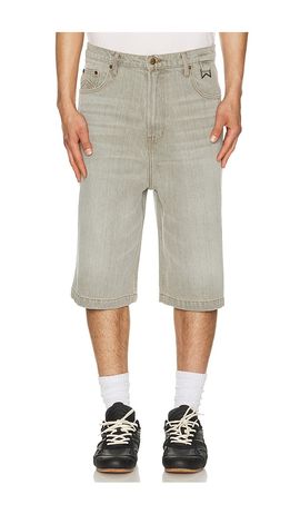 Rhude Rhude Baggy Traxedo Denim Shorts