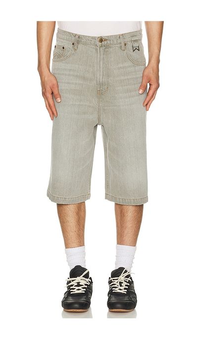 Rhude Rhude Baggy Traxedo Denim Shorts