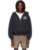 Rhude Rhude Balck 'Rhude Safari Crest' Zip-Up Hoodie - 1