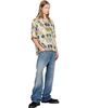 Rhude Rhude Beige Vin Bandana Print Button-Up Shirt - 4