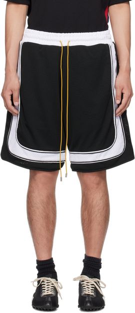 Rhude Rhude Black & White Como Basketball Shorts
