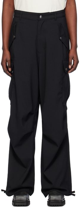 Rhude Rhude Black Cargo Pocket Trousers