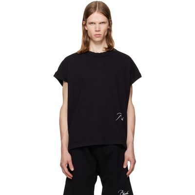 Rhude Rhude Black Classique Cutoff Sleeve T-shirt