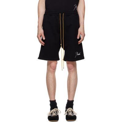 Rhude Rhude Black Classique Sweat Shorts