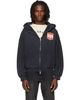 Rhude Rhude Black Filtaro Crest Zip-Up Hoodie - 1