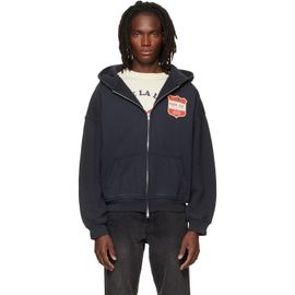 Rhude Rhude Black Filtaro Crest Zip-Up Hoodie