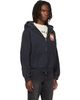 Rhude Rhude Black Filtaro Crest Zip-Up Hoodie - 2