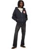 Rhude Rhude Black Filtaro Crest Zip-Up Hoodie - 4