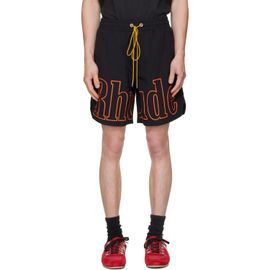 Rhude Rhude Black Logo Track Shorts