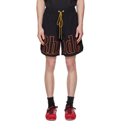 Rhude Rhude Black Logo Track Shorts