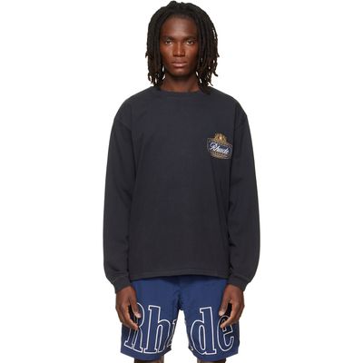 Rhude Rhude Black 'Rhude Safari Crest' T-shirt