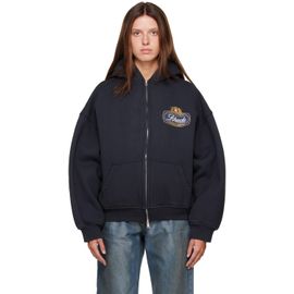 Rhude Rhude Black 'Rhude Safari Crest' Zip-Up Hoodie