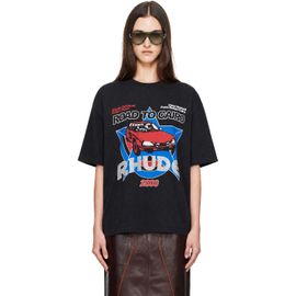 Rhude Rhude Black 'Road To Cairo' T-shirt