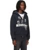 Rhude Rhude Black 'Winter 91 Rallye' Zip-Up Hoodie - 2