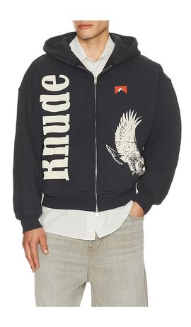 Rhude Rhude Eagle Pass Zip-Up Hoodie