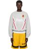 Rhude Rhude Gray Lightning Crewneck Sweatshirt - 1